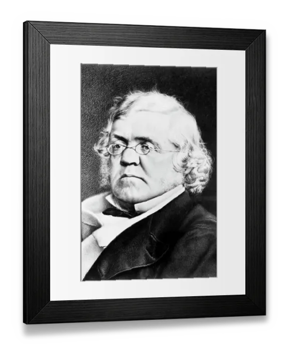 Framed Print : Portrait of William Makepeace Thackeray Framed Print : Portrait of William Makepeace Thackeray
