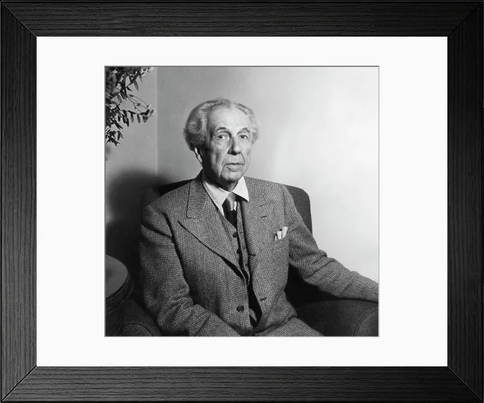 Framed Print : Frank Lloyd Wright American Architect