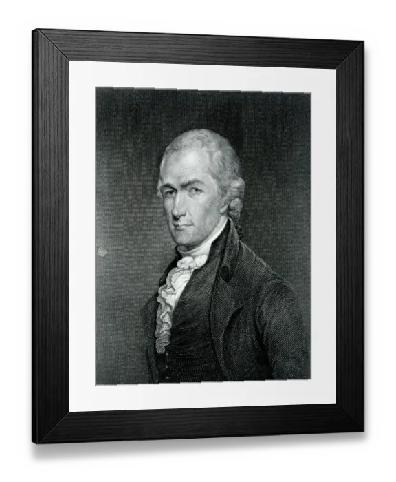 Framed Print : Portrait of Alexander Hamilton