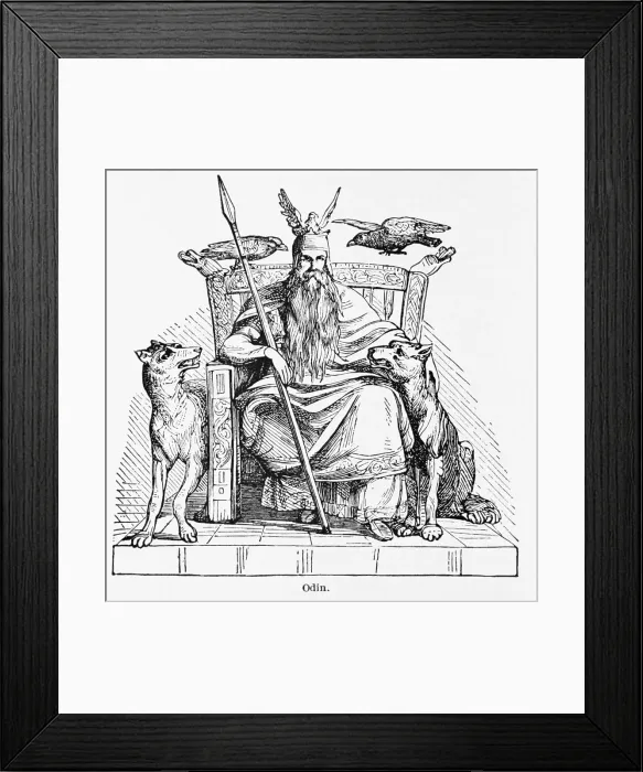 Framed Print : Oden, God Who Ruled Heaven And Earth Framed Print : Oden, God Who Ruled Heaven And Earth