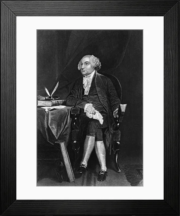 Framed Print : Portrait Of John Adams, U.S. President Framed Print : Portrait Of John Adams, U.S. President