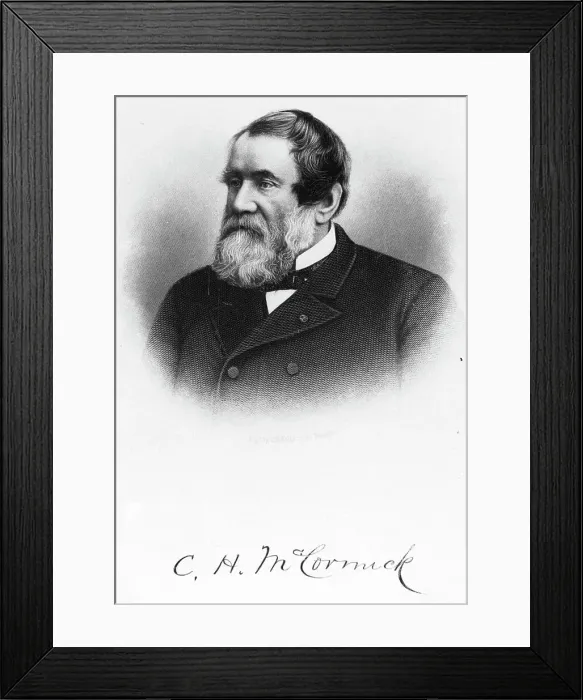 Framed Print : Portrait of Cyrus Hall McCormick