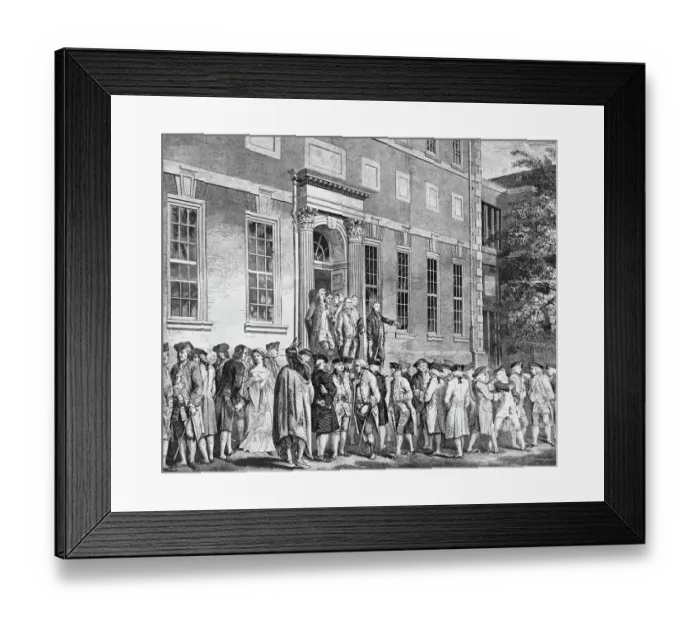 Framed Print : Independenc Hall On Eve Of July 4, 1776 Framed Print : Independenc Hall On Eve Of July 4, 1776