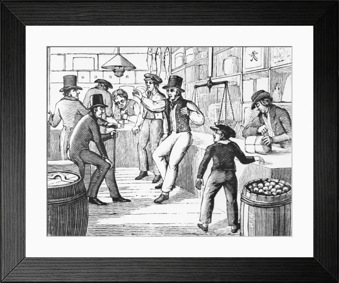 Framed Print : Old Time American Grocery Store