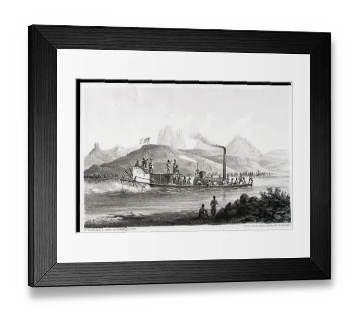 Framed Print : Govnt. Equipped Steamer U.S. Explorer Framed Print : Govnt. Equipped Steamer U.S. Explorer