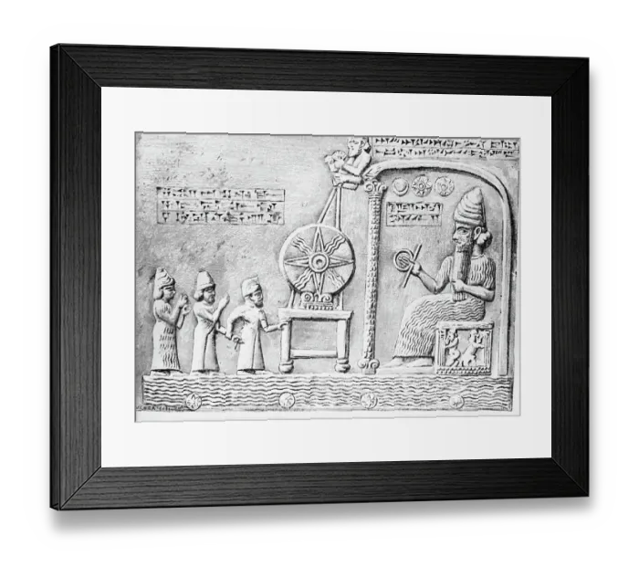 Framed Print : Sun worship In Assyria Framed Print : Sun worship In Assyria