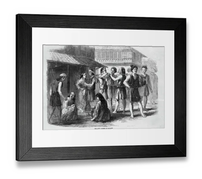 Framed Print : The Meat Market At Manila Framed Print : The Meat Market At Manila