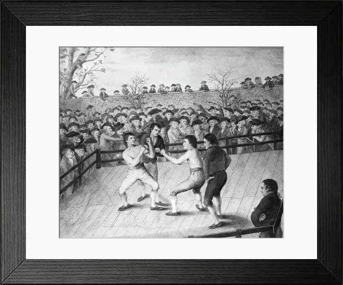 Framed Print : The Boxing Match Between Richard Humphreys and Daniel Mendoza at Odiham, in Hampshire on January 9th 1788 Print Framed Print : The Boxing Match Between Richard Humphreys and Daniel Mendoza at Odiham, in Hampshire on January 9th 1788 Print