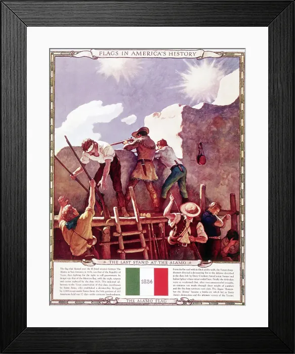 Framed Print : The Last Stand at The Alamo Lithograph Framed Print : The Last Stand at The Alamo Lithograph