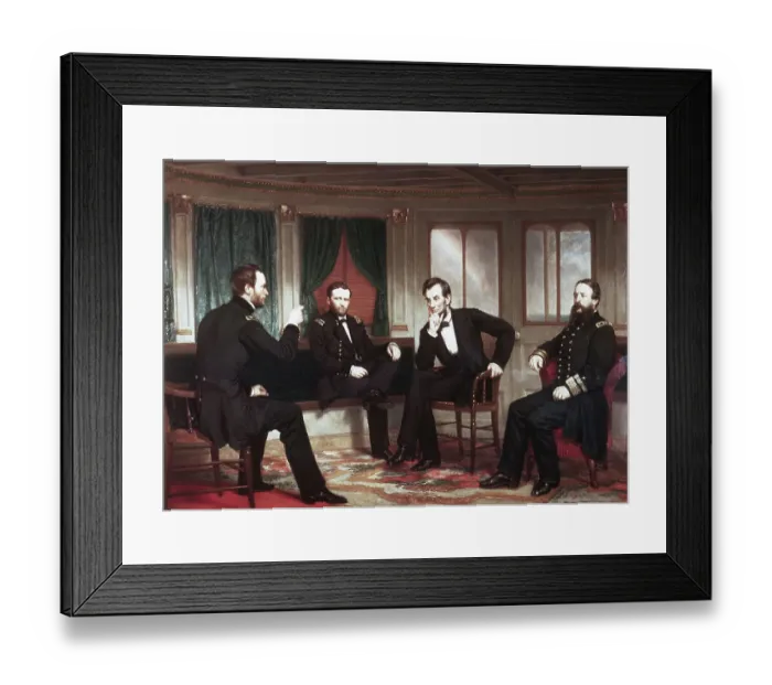 Framed Print : The Peace Makers by George Peter Alexander Healy Framed Print : The Peace Makers by George Peter Alexander Healy