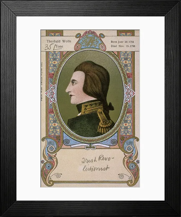 Framed Print : Painting Portrait of Theobald Wolfe Tone Framed Print : Painting Portrait of Theobald Wolfe Tone