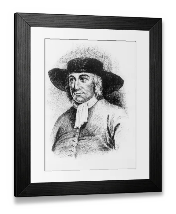 Framed Print : Engraving After Portrait of George Fox by S. Chinn Framed Print : Engraving After Portrait of George Fox by S. Chinn