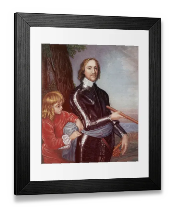 Framed Print : Portrait of Oliver Cromwell by Robert Walker Framed Print : Portrait of Oliver Cromwell by Robert Walker