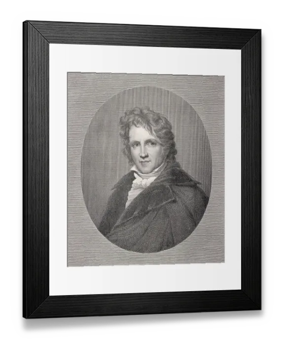 Framed Print : Portrait of Friedrich Wilhelm Bessel Engraving After a Painting by Wolf Framed Print : Portrait of Friedrich Wilhelm Bessel Engraving After a Painting by Wolf
