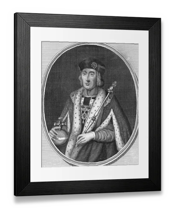 Framed Print : Engraving of Portrait of Henry VII Framed Print : Engraving of Portrait of Henry VII