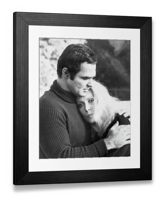 Framed Print : Burt Reynolds and Catherine Deneuve in Hustle Framed Print : Burt Reynolds and Catherine Deneuve in Hustle