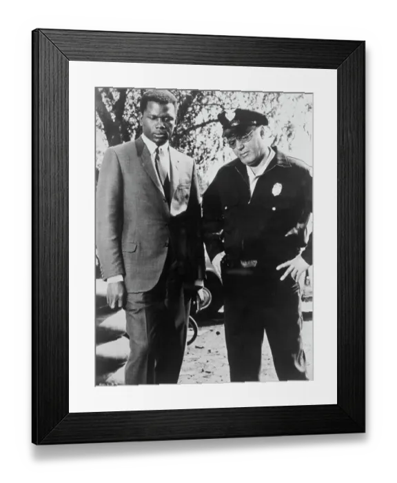 Framed Print : Sidney Poitier And Rod Steiger Framed Print : Sidney Poitier And Rod Steiger