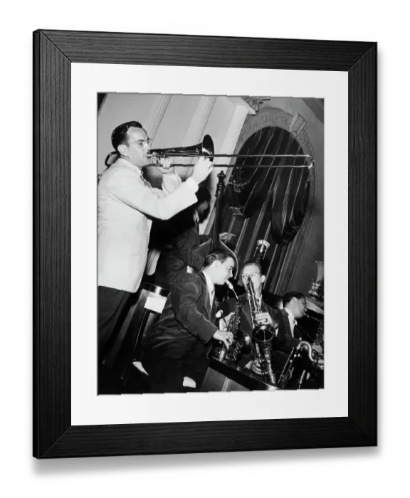 Framed Print : Glenn Miller And His Orchestra Perform Framed Print : Glenn Miller And His Orchestra Perform