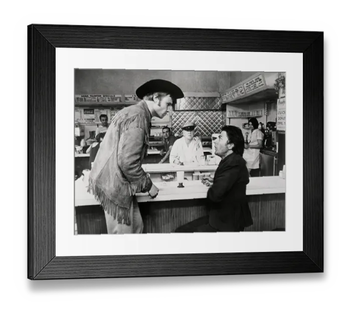 Framed Print : Jon Voight And Dustin Hoffman Framed Print : Jon Voight And Dustin Hoffman