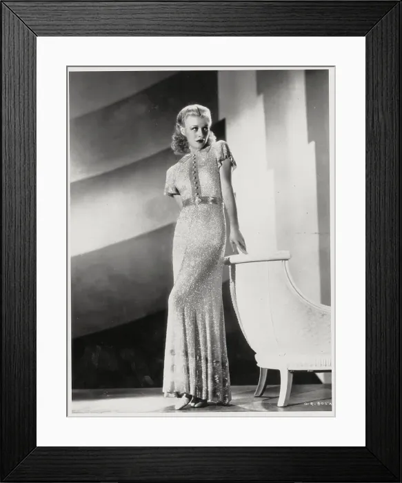 Framed Print : Portrait of Ginger Rogers Framed Print : Portrait of Ginger Rogers