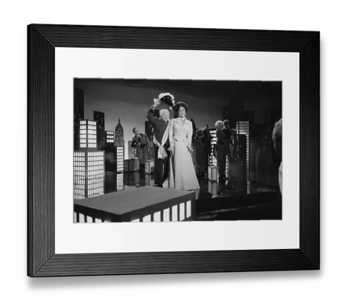 Framed Print : Elizabeth Taylor and Mickey Rooney During on Theater Set