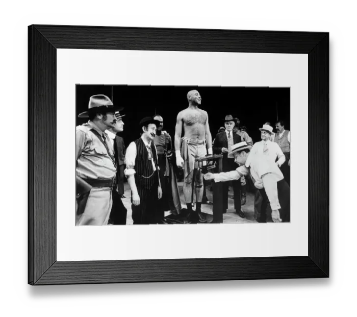 Framed Print : James Earl Jones Being Weighed Framed Print : James Earl Jones Being Weighed