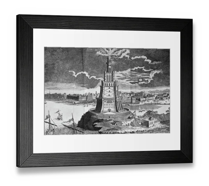 Framed Print : The Lighthouse of Alexandria on Pharos Island Framed Print : The Lighthouse of Alexandria on Pharos Island
