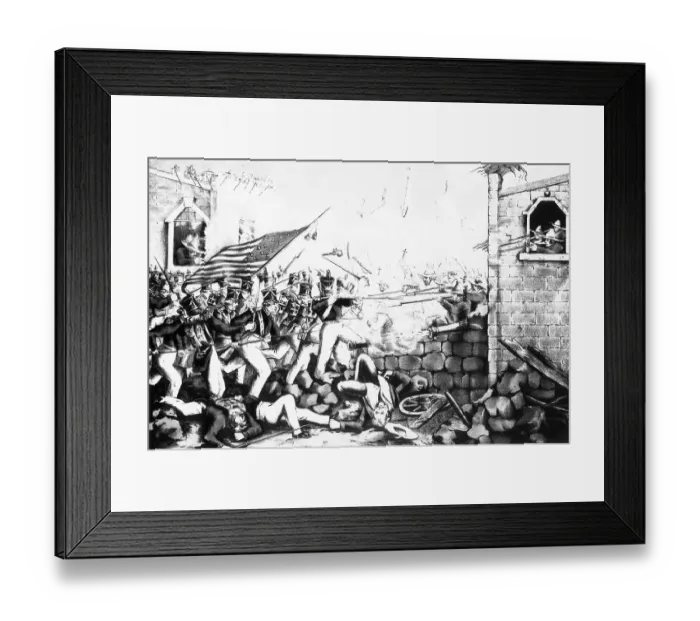 Framed Print : Battle Of Monterrey; Americans Moving In