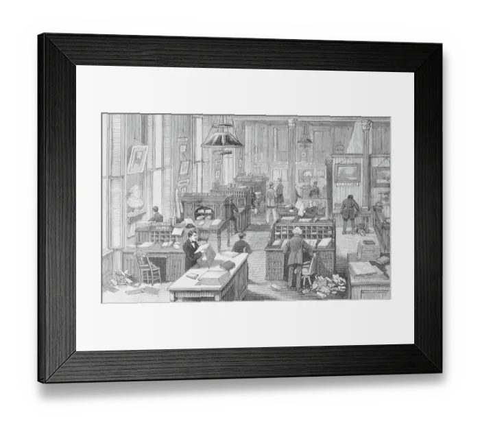 Framed Print : Publisher's Editorial Room Framed Print : Publisher's Editorial Room