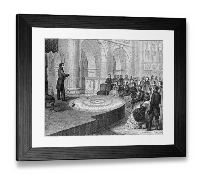 Framed Print : Jean Foucault Pendlum Experiment Framed Print : Jean Foucault Pendlum Experiment