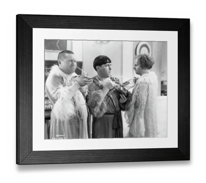 Framed Print : The Three Stooges Spraying Water Framed Print : The Three Stooges Spraying Water