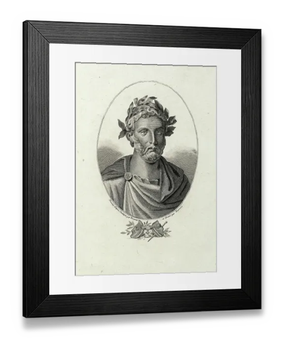 Framed Print : Engraving of Titus Maccius Plautus by Barrois Visconti Framed Print : Engraving of Titus Maccius Plautus by Barrois Visconti