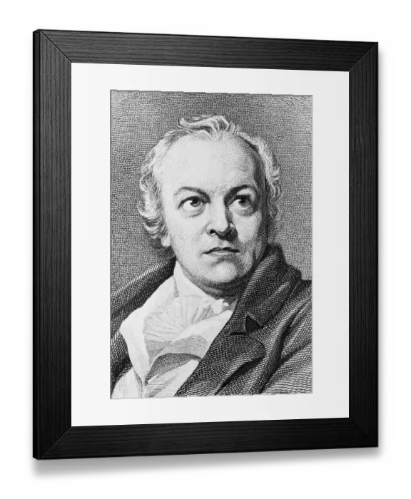 Framed Print : Engraving after Portrait of William Blake by Thomas Phillips Framed Print : Engraving after Portrait of William Blake by Thomas Phillips