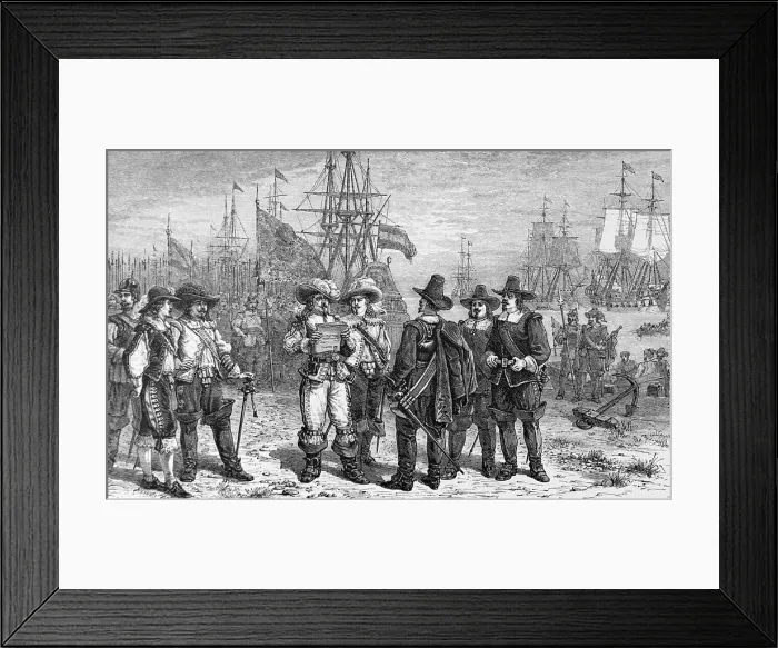Framed Print : The Surrender Of Jamestown Framed Print : The Surrender Of Jamestown