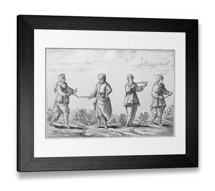 Framed Print : Different Ways Of Holding Divining Rod Framed Print : Different Ways Of Holding Divining Rod
