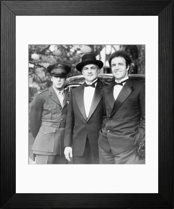 Framed Print : Pacino, Brando and Caan In Godfather Framed Print : Pacino, Brando and Caan In Godfather