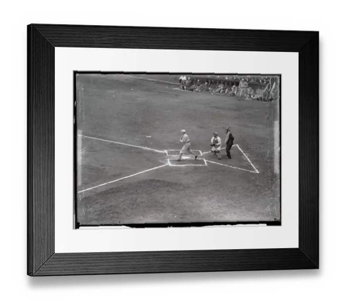 Framed Print : Baseball Player Herzog as First Man Up in Second World Series Game Framed Print : Baseball Player Herzog as First Man Up in Second World Series Game