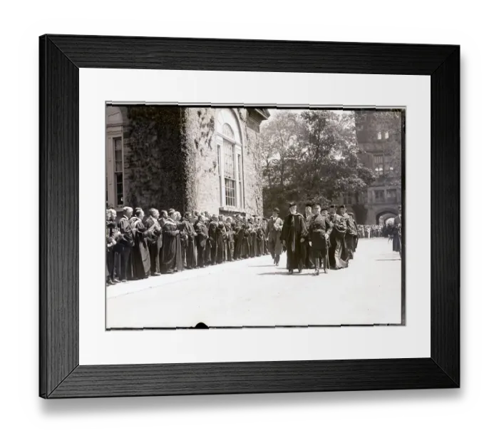 Framed Print : William Taft Walking During Graduation Framed Print : William Taft Walking During Graduation