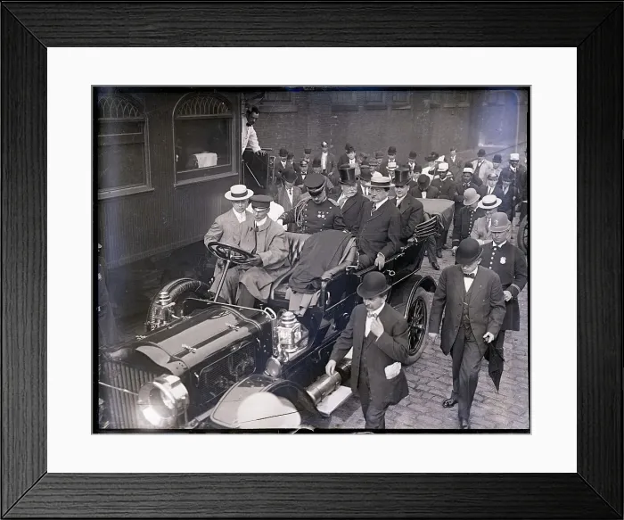 Framed Print : William Taft Riding In Automobile Framed Print : William Taft Riding In Automobile