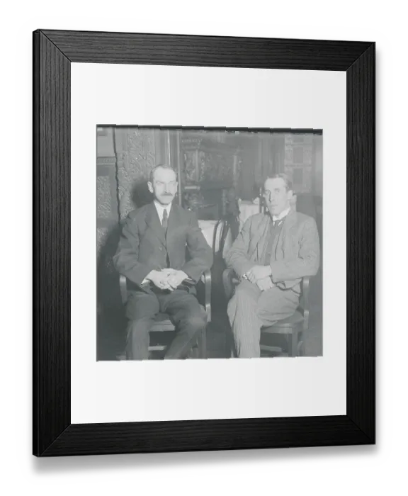 Framed Print : Aviation Pioneers Glenn H. Curtiss and John C. Port Framed Print : Aviation Pioneers Glenn H. Curtiss and John C. Port
