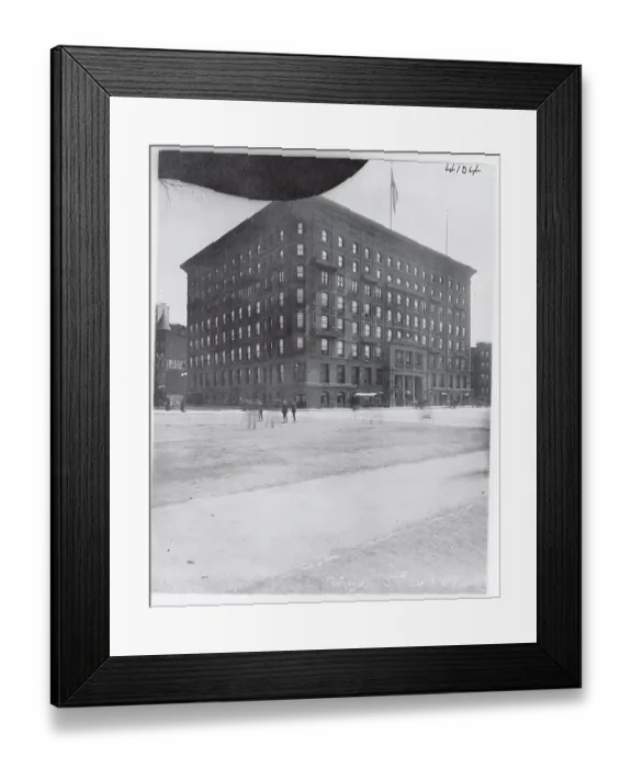 Framed Print : View of Plaza Apartment House Framed Print : View of Plaza Apartment House