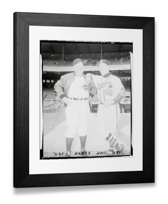 Framed Print : Rogers Hornsby and Charley Grimm Posing for The Camera Framed Print : Rogers Hornsby and Charley Grimm Posing for The Camera
