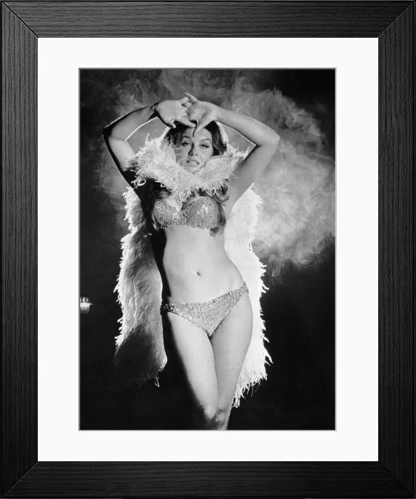 Framed Print : Ann-Margret Posing in Shiny Undergarments with Fun Fur Framed Print : Ann-Margret Posing in Shiny Undergarments with Fun Fur
