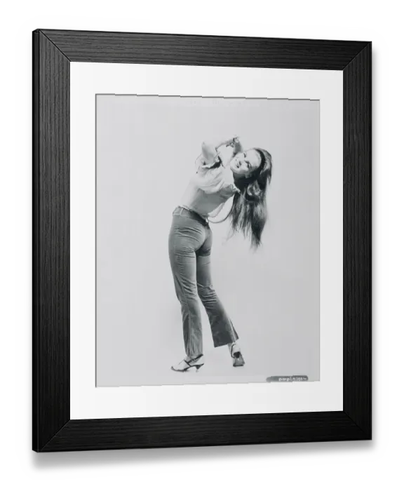 Framed Print : Ann-Margret Posing in Hip Hugging Pants