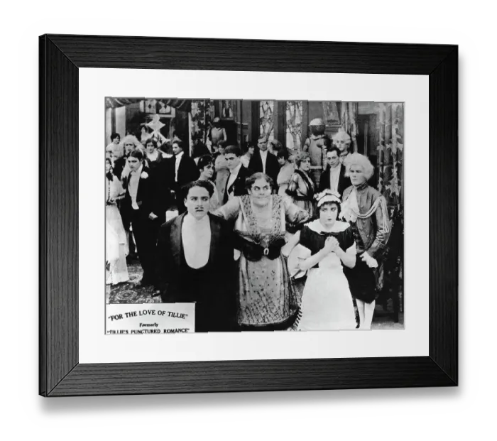 Framed Print : C Chaplin / M Dressler / M Normand In Movie Framed Print : C Chaplin / M Dressler / M Normand In Movie