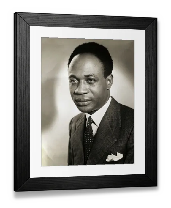 Framed Print : Portrait of Prime Minister Dr. Kwame Nkrumah