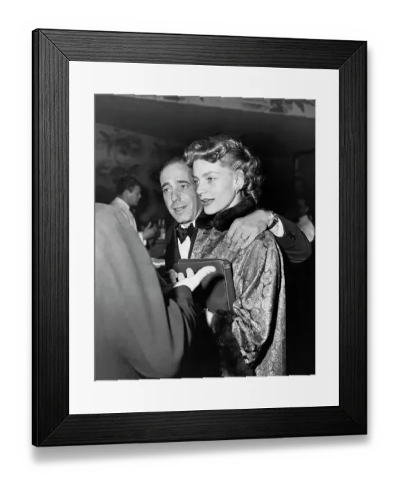 Framed Print : Humphrey Bogart with Lauren Bacall Framed Print : Humphrey Bogart with Lauren Bacall