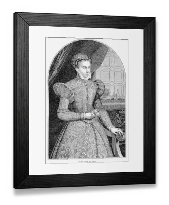 Framed Print : Formal Portrait Of Mary Queen Of Scots Framed Print : Formal Portrait Of Mary Queen Of Scots
