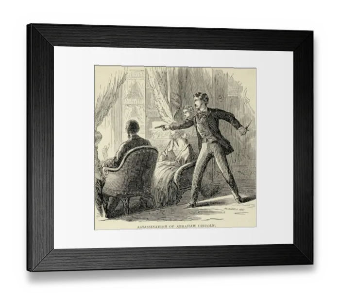 Framed Print : Assassination of Abraham Lincoln Print Framed Print : Assassination of Abraham Lincoln Print