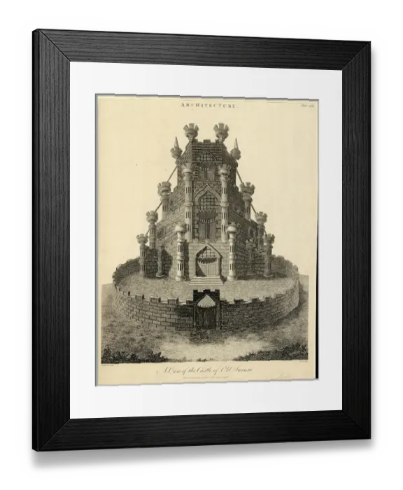 Framed Print : A View Of The Castle Of Old Sarum Framed Print : A View Of The Castle Of Old Sarum